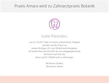 Tablet Screenshot of praxis-amara.de